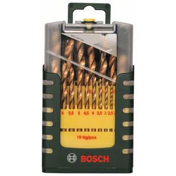 19-daļīgs HSS-TiN metāla urbju komplekts, Ø 1-10 mm, 2607017152, BOSCH (2607017152)