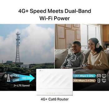 TP-LINK Archer MX700, 4G+ AX1500 двухдиапазонный Wi-Fi LTE маршрутизатор, 802.11ax, 1x10/100/1000 Mbit/s, MU-MIMO, поддержка Mesh (Archer MX700)