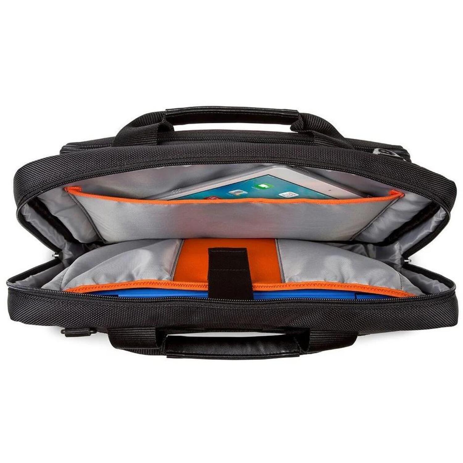 Targus Чехол для ноутбука CitySmart Slimline Topload TBT913GL, 14 дюймов, 35.6 см, черный серый, полиэстер, полипропилен, ручка (TBT913GL)