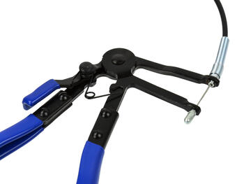 Geko Elastīga garenbāzes šļūteņu skavu saspiešanas knaibles G01651, 660mm, 1 roka, 9 pakāpju zobrats, PVC rokturi (G01651)
