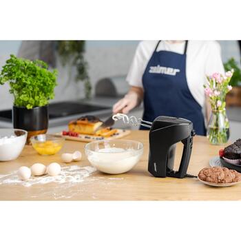 Zelmer Ручной миксер ZHM2551 70305673P, 750 Вт, 5 скоростей, TURBO функция, крючки для замеса, насадки для взбивания (70305673P)