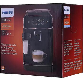 Philips Кофеварка EP2334/10, 1500 W, 1.8 L, 15 bar, 2 чашки, Встроенная кофемолка, Молочный контейнер (EP2334/10)