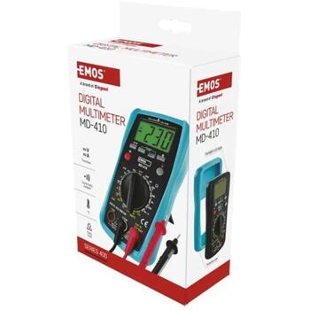 Emos Мультиметр MD-410 M3691N, 168 × 83 × 35 мм, 20 мА – 10 А AC, 20 мА – 10 А DC, 200 мВ – 300 В AC, 200 мВ – 300 В DC (M3691N)