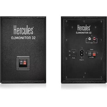 Hercules DJMonitor 32 4780885, 60-20000 Гц, 15 Вт, 60 Вт, 7,62 см, черный, MDF, 2 динамика (4780885)