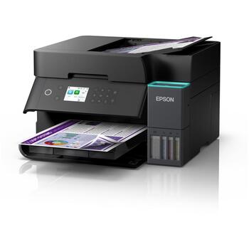 Epson Многофункциональный принтер EcoTank L6370 C11CL43403, 4-ink, A4, Wi-Fi, 1200 x 2400 dpi, ADF, черный (C11CL43403)