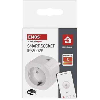 Emos WiFi розетка IP-3002S P5531, 230 V~/16 A, 3680 W, 30 программ, 15 розеток, защита от детей, Wi-Fi 802.11 b/g/n (P5531)