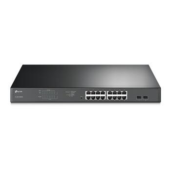 TP-LINK JetStream TL-SG1218MPE коммутатор, 16x1GbE PoE+, 2xSFP, 192W, 36Gbps, rackmount (TL-SG1218MPE)