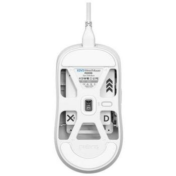 Pulsar USB оптическая мышь PX2222D, 26000 DPI, 1 мс, 50 G, 1 колесо прокрутки, амбидекстр, белая (PX2222D)