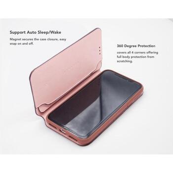 VixFox Smart Folio Чехол SFC-iPh-8-pink, 4.7 дюйма, розовый, Apple iPhone 7/8, слот RFID, беспроводная зарядка (SFC-iPh-8-pink)