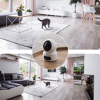 Ezviz H7C CS-H7c-44WF-W2 внутренняя 4MP 2K+ Pan & Tilt камера, 360°, 90°, 2.8/6mm, MicroSD до 512GB, Wi-Fi 6, ночное видение (CS-H7c-44WF-W2)