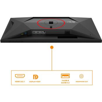 Aoc LCD monitors U27G4R 68.6 cm 4K Ultra HD 3840 x 2160 160Hz 320Hz 1ms Fast IPS USB centrmezgls 3.2 Gen 1 VESA montāžas (U27G4R)