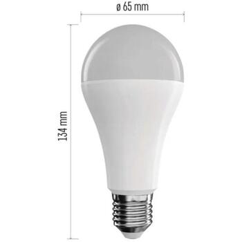 Emos LED лампа GoSmart A65 ZQW516R, 14 W, 220-240 V~, 1400 lm, RGB, Wi-Fi, диммируемая, 50/60 Гц (ZQW516R)