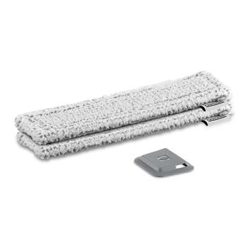 Karcher Салфетки из микрофибры 2.633-131.0, 2 шт., 70x275x30мм, 70% полиэстер, 30% полиамид, крепление липучка, скребок для грязи (2.633-131.0)
