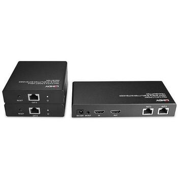 Lindy I/O видеораспределитель 38385 4K@60Hz, 2 HDMI выхода, PoC, черный (38385)