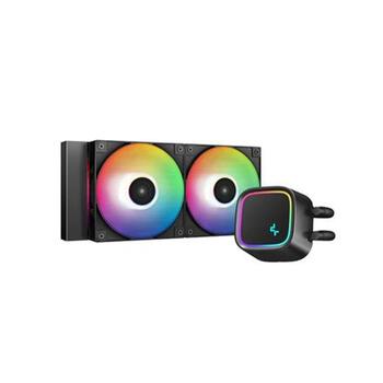 Deepcool CPU šķidrumu dzesētājs LE500 R-LE500-BKLNMG-G-1, 85.85 CFM, 32.9 dBA, 2 ventilatori, 415 mm caurules (R-LE500-BKLNMG-G-1)