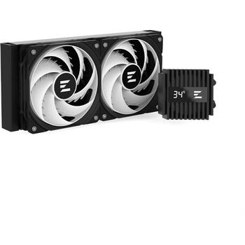 Zalman ALPHA2 A24 Black, 240mm, 2 ventilatori, 2000 RPM, 600 RPM, 29.7 dB, ARGB, sūknis 3000 apgr./min (Alpha2 A24 Black)