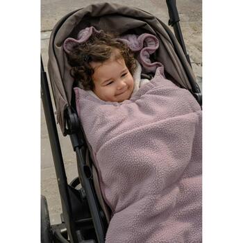 Lodger Mini BunkerTeddy BKM 107, всесезонный спальный мешок для автокресел, Rose, 0-36 мес., 100% полиэстер, съемный верх (BKM 107)