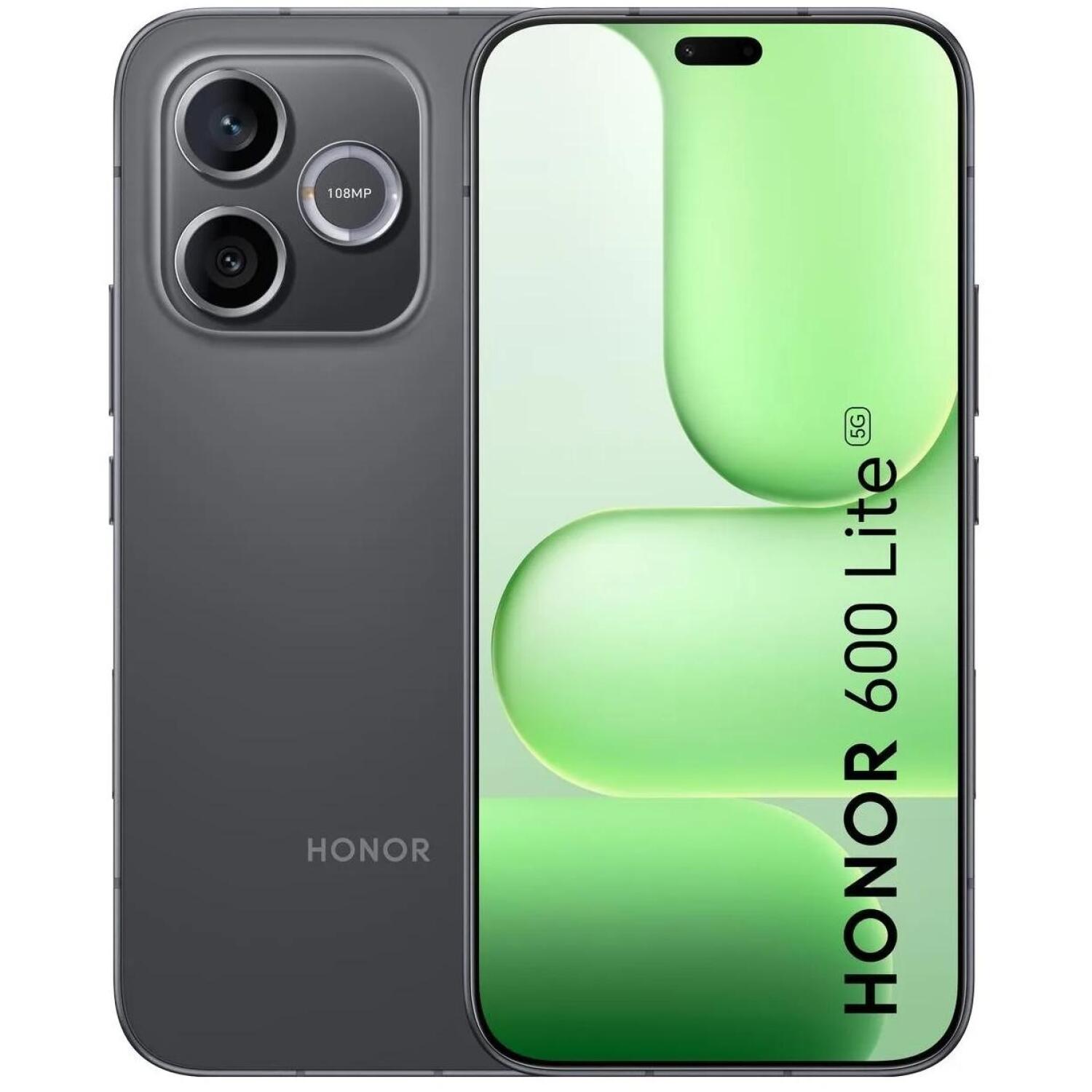 Honor смартфон 600 Lite 5109CJCV, 6.6in AMOLED 1200x2600 120Hz, 8GB RAM, 128GB, 108MP+5MP/16MP, 6520mAh, 5G, IP66, Android 16 (5109CJCV)