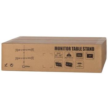 LogiLink BP0046 подставка для монитора, 4 монитора, 13-32 дюйма, 8 кг, VESA 75x75, 100x100, настольное крепление, LCD, LED, ТВ (BP0046)