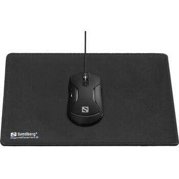 Sandberg Peles paklājs 520-32, 320x270mm, 3mm, melns, neslīdoša pamatne, spēļu peles paklājs (520-32)