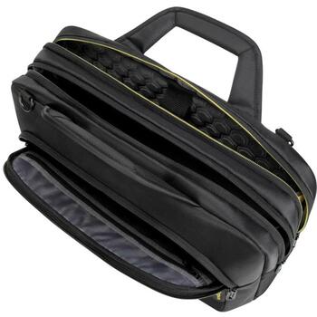 Targus Чехол для ноутбука CityGear TCG460GL, 15,6 дюймов, полиэстер, полиуретан, плечевой ремень, верхняя загрузка, черный (TCG460GL)