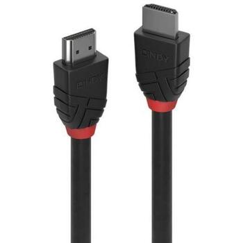 Lindy HDMI kabelis 36771, 1 m, 48 Gbit/s, 8K60Hz, 4:4:4, PVC, melns, 2.1, vīriešu savienotāji (36771)