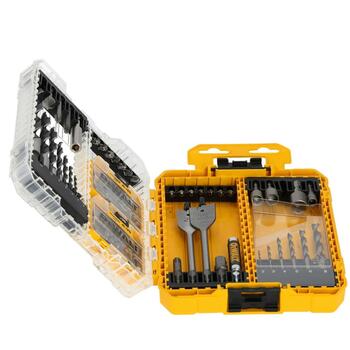 Dewalt Набор сверл и бит для отвертки DT70785-QZ, 100 шт., TOUGHCASE+ кейс, HSS сверла 2-8мм, бит для отвертки 25мм, 50мм, адаптер (DT70785-QZ)