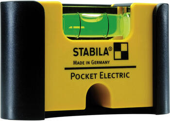 Magnētisks līmeņrādis Pocket Electric ar jostas klipsi 7cm 1mm/m, 18115, Stabila (18115&STAB)