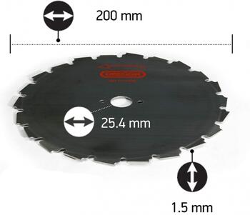 Krūmu ripa Oregon EIA 200/25.4 mm Oregon 110975 (110975)