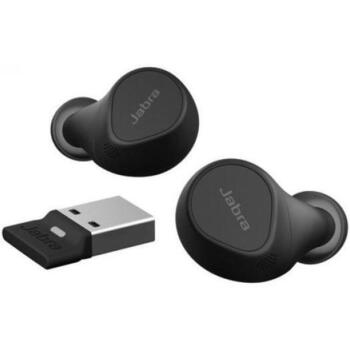 Jabra Наушники Evolve2 Buds 20797-999-999, 20м, 5.4г, 1xUSB, 20-20000Гц, ANC, Bluetooth, 33ч аккумулятор (20797-999-999)