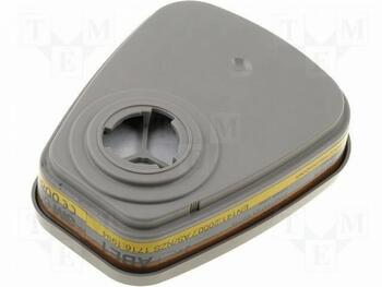 3M gāzes filtrs T6057, 0.061 kg, 1 pāris iepakojumā, piemērots organisko, neorganisko un skābes garaiņu filtrēšanai (T6057)