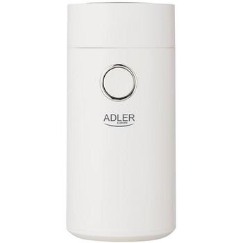 Adler Кофемолка AD 4446wg, 150 Вт, 75 г, защитный переключатель крышки, белый/золотой (AD 4446 white gold)