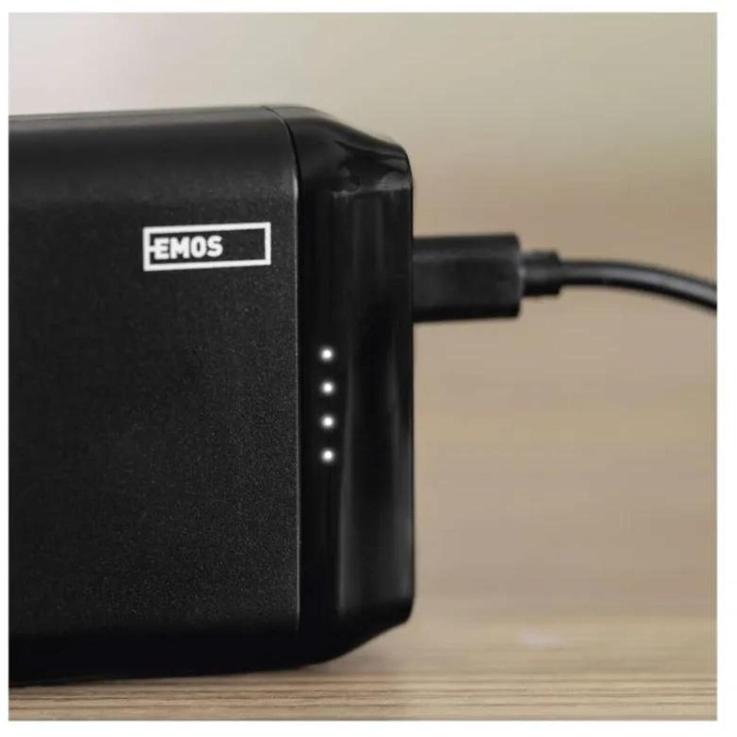 Emos Внешний аккумулятор Powerbank B0527B, 20000 мАч, 10 Вт, 3 USB выхода, ABS пластик, LED индикатор (B0527B)