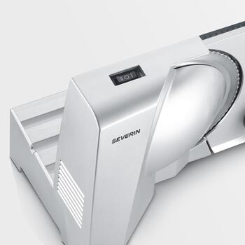 Severin Нож для нарезки AS 003917, 130W, 0-23mm, нержавеющая сталь, съемный нож, гигиеническая очистка (AS 003917)