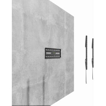 Gembird WM-75F-02 televizora sienas stiprinājums, 32”-75”, melns, 445mm, 155mm, 75kg, 1 displejs (WM-75F-02)