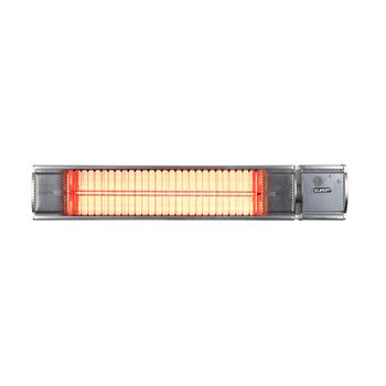 Eurom Golden 1800 Comfort RC инфракрасный уличный обогреватель для террасы 1800W IP65 пульт управления настенный до 20m2 серебристый (333886)