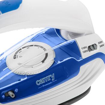 Camry Tvaika ceļojumu gludeklis CR 5040, 1600 W, 80 ml, 10 g/min, 50 g/min, zils/balts (CR 5040)