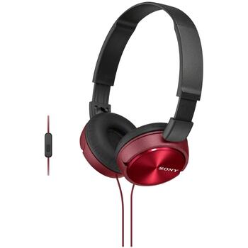 Sony Наушники MDR-ZX310 КОД, 1.2м, 24Ω, динамические, красные, складные, стерео, 3.5мм (MDRZX310R.AE)