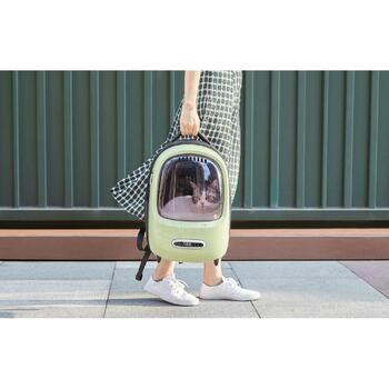 Petkit Рюкзак для домашних животных Breezy 2-G, 1.4kg, ABS, PC, ткань, 33x30x45cm, эргономичный, вентиляция, освещение (P7704 Green)
