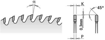 CMT zāģripa alumīnijam 284.216.40M, 216mm, 2,6/2,2mm, 30mm, Z40 (284.216.40M)