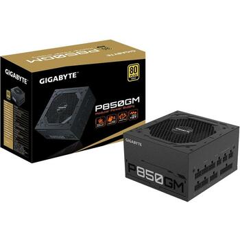 GIGABYTE Datora barošanas bloks MODELIS GP-P850GM, 850W, 100-240V, 50-60Hz, 80 PLUS Gold, pilnībā modulārs dizains (GP-P850GM)
