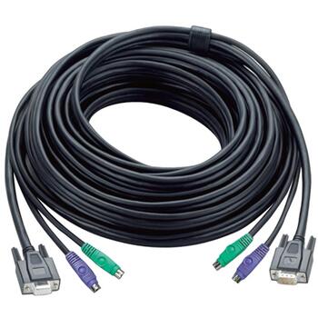 Aten KVM kabelis, 1,8 m PS/2, 2L-1001P, 1,8 m, 2 x 6 pin mini-DIN vīriešu, 15 pin HD D-Sub vīriešu (2L-1001P)