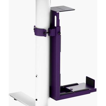 Arozzi datora turētājs AZ-PCMOUNT-PP, regulējams augstums, platums, zem galda, 360° uzstādīšanas elastība, violeta (AZ-PCMOUNT-PP)