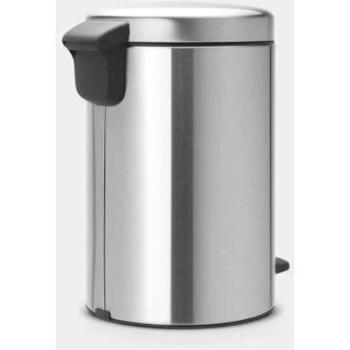 Brabantia NewIcon 113604 atkritumu tvertne ar pedāli, 12 l, 25,1 cm, klusa vāka aizvēršanās, izņemams grozs (113604)