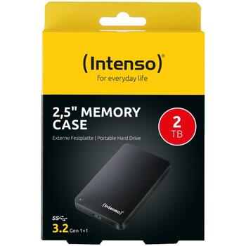 Intenso HDD 6021580 2TB, 2.5'', USB 3.2 Gen 1, 5400 об/мин, 85 МБ/с чтение, 75 МБ/с запись, черный (6021580)