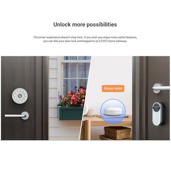 Ezviz DL01S 3-в-1 комплект умного замка, CS-DL01S/DL01CP/A3, Zigbee, Wi-Fi, пароль, RFID, приложение, 4xAA, 6 мес. (CS-DL01S/DL01CP/A3)