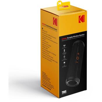 Kodak PWS-2252 Портативная беспроводная колонка PWS2252, IPX5, Bluetooth V5.0, 10м, TWS, громкая связь, AUX, 52mm, 4Ω, 70dB (PWS2252)