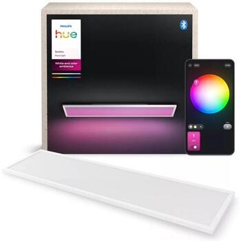 Philips Hue Surimu потолочная панель 8721103044556, 120x30см, 60Вт, 4150лм, 2200-6500K, RGBW, Bluetooth, Zigbee, IP20, LED (8721103044556)