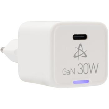 Sbox Домашнее зарядное устройство HC-30, 100-240V, 5V/3A, 9V/3A, 12V/2.5A, 30W, USB-C, технология GaN, 1 USB порт (HC-30)