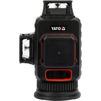 Yato лазерный уровень YT-30436, 12 линий, 510-530нм, класс II, ≤1мВт, IP54, ±4°, Li-Ion 3.7В 5200мАч, USB, ±3мм/10м, 8ч (YT-30436)